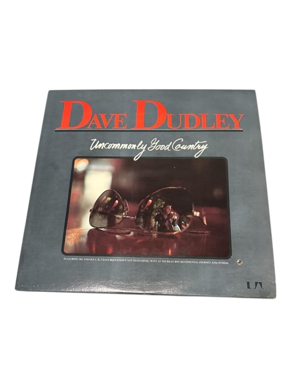Vintage Dave Dudley Vinyl LP Uncommonly Good Country 1975 UA Country Black